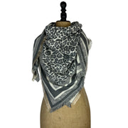 Leopard Print Scarf - Large Square