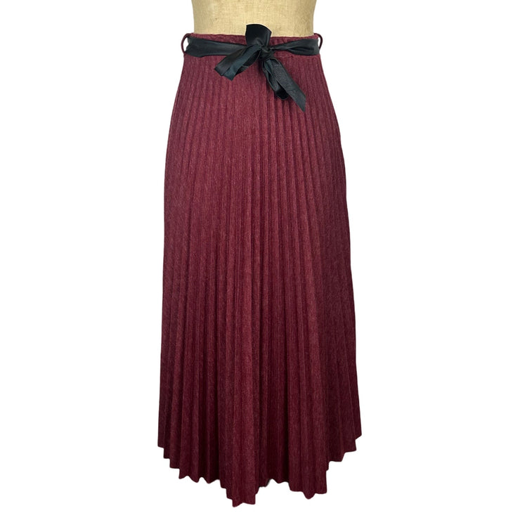 Elegant Pleated Jersey Maxi Skirt