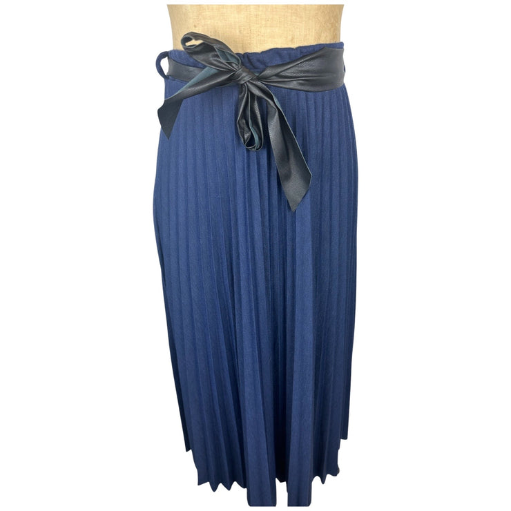 Elegant Pleated Jersey Maxi Skirt