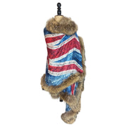 Vibrant Union Jack Scarf with Stylish Trim