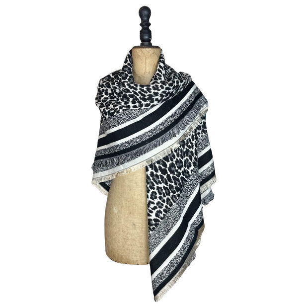 Leopard Print Scarf - Large Square