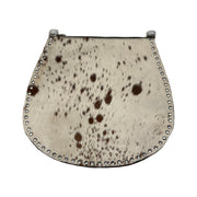 Real Hide & Leather Studded Edge Hobo Bag