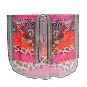 Embellished Short Front Kimono Sheer