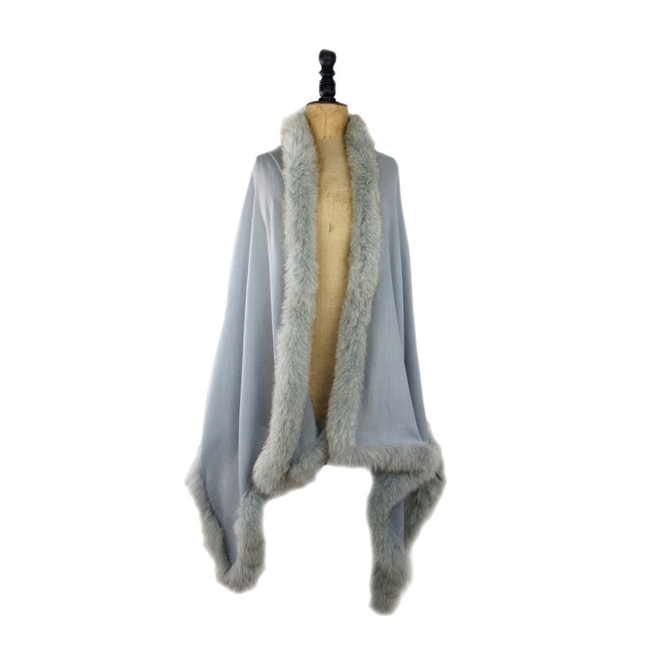 Fine Cashmere Scarf with Full Trim